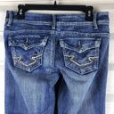 Bongo  Women Jeans Y2K Sz 11 32x32 Low Rise Bootcut Whisker Pockets 2000s Blue Photo 2