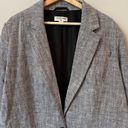 Rachel Comey Target Women's Large Oversized Herringbone Tweed Linen Gray Blazer Black Photo 5