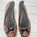 Gap   Women's Animal Print Bow Style Ballet Flats Sz 7 Photo 6