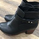 Kork-Ease Korks 9 Wedge Leather Platform Black Boots Ankle Booties  Brown Photo 2