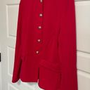 Tommy Hilfiger  NWT suit separates peplum blazer jacket women’s size 6 ruby red Photo 5