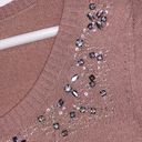 Nine West Pink cardigan with rhinestone Size XS Photo 3