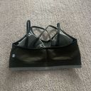 Zella  Green Textured Criss Cross Sports Bra Photo 4