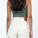 Princess Polly Elena Denim Shorts Cream Photo 2