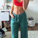 LIONESS baggy teal cargo pants Photo 0