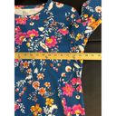 kim rogers  Floral Knit Cotton Blouse Size Medium 100% Cotton Natural Fabrics Photo 5