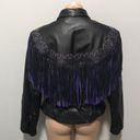 Gallery Leather  Fringe Tassel Jacket Motorcycle Photo 5