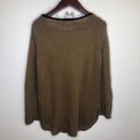 Wooden Ships Wooden Ship Brown Knit Pocket Crewneck Sweater S M Small Medium Soft Tan Photo 6