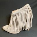 Vera Pelle Matiko  Grey Fringe Boot Heels Size 36 us 5.5 Photo 2