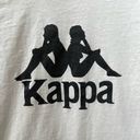 Kappa  Relaxed T-Shirt With Large Front Logo White Black Sold Out Rare Medium M Photo 4