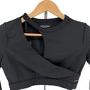 n:philanthropy  Roxbury Cutout Cropped Top Black size Small NWT Long Sleeves Photo 3