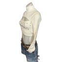 Lovers + Friends  Maddy Cutout Embellish Crop Sweater SMALL White Rhinestone NEW Photo 4