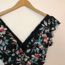 Modcloth NEW NWT  The Kelsie One Piece Swimsuit Floral Black Blue Floral Padded Photo 3