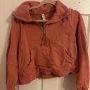 Lululemon Pink Savannah Lulu Oversized Funnel Neck Half Zip Photo 0