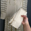 Alexis  Juliska Sheer-Paneled Maxi Blazer Dress/Gown NWT White/Ivory Size Small Photo 7
