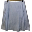 Brooks Brothers  Supima Cotton Knee Length Chambray Pleated Skirt Size 10 Photo 0