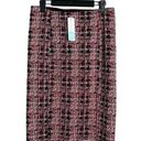 Liverpool NWT  Stitchfix Bia Knit Pencil Skirt Slip On Pink Black Plaid 6 / 28 Photo 0