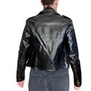 Topshop  Black Faux Leather Jacket 6 Photo 4