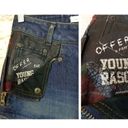 Connecters Japan Y2K VTG Womens Denim Shorts Leather Studs Sz M Punk Grunge RARE Size M Photo 3