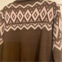 Woven Heart  Brown medium winter sweater Photo 8