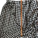 Lulus NEW  Black White Gingham Plaid Wide Leg Culottes  High Waisted Pants Small Photo 7