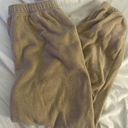 American Eagle Super Fuzzy Tan Sweatpants Photo 3