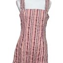 Alexis  Womens Brandy Mini Dress in Rose Stripe Wide Ruffle Shoulder XL New NWT Photo 0