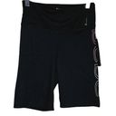 Bebe  Shorts Womens Small Black Bike Shorts Logo Gym Training Casual Athleisure Photo 0