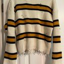 Lush Clothing Women’s Stripped Distressed Sweater | NWOT Photo 0