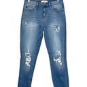 KanCan USA KanCan Light Wash High Rise Destructed Cuffed Ankle Boyfriend Jeans Photo 1