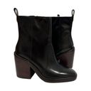 Tory Burch  Black Leather Block Heel Boots Size 8 NEW New without box Photo 0