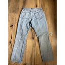 frame denim FRAME Size 28 High Rise Le Original Button Fly Distressed Crop Jeans Light Wash Photo 6