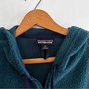 Patagonia  Shearling Full Zip Fleece Hoody Borealis Green Jacket XS Photo 3