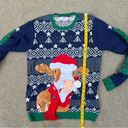 Holiday Time Cow Ugly Christmas Holiday Sweater 3D scarf and snowball Photo 6