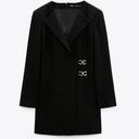 ZARA black side buckle blazer dress NWT Photo 1