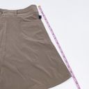 L.L.Bean  Women's Comfort Trail Skort Mid-Rise A-line Skirt Beige Taupe Size 6 Photo 8