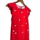 Popsugar  Floral‎ Mini Shift Dress Ruffle Whimsical Romantic Valentine Feminine S Photo 1