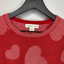 Coldwater Creek Fresh Red Lots of Love Sweater Photo 3