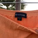 Bebe Orange High Low Skirt XS Photo 1