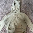 Brandy Melville Cropped Zip Up Sweatshirt Photo 0