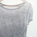 l*space Susina Gray Ruched Side Short Sleeve  Dye Shirt Photo 1