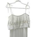 l*space New L* Women's White Jaclyn‎ Dress Large Boho Festival Tie Sleeve Flowy Photo 1