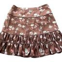 Marc Jacobs  brown silk floral skirt Photo 0