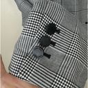 Calvin Klein  GLENN black and white houndstooth plaid 2 button jacket blazer 14P Photo 6