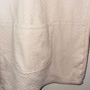 J.Jill  Cream Quilted Front Pocket Oversized Pullover Sweatshirt Photo 6