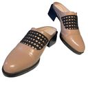 3.1 Phillip Lim  Mules/Clogs Nude Leather Black Crochet Panel Wmn Sz 6 (EU 36) Photo 0