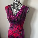 Cache  Red Purple Cowl Neck Dress evening designer gown brand new medium Photo 8