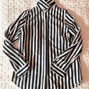 Coldwater Creek Striped Button Down Blouse Size Medium Photo 0