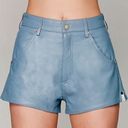 One Teaspoon NWT  100% Leather High Waist Shorts Sz M Photo 1