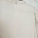 Alexis  Marianne Dress in Ivory ruffle tiered sleeve high neck medium m Photo 5